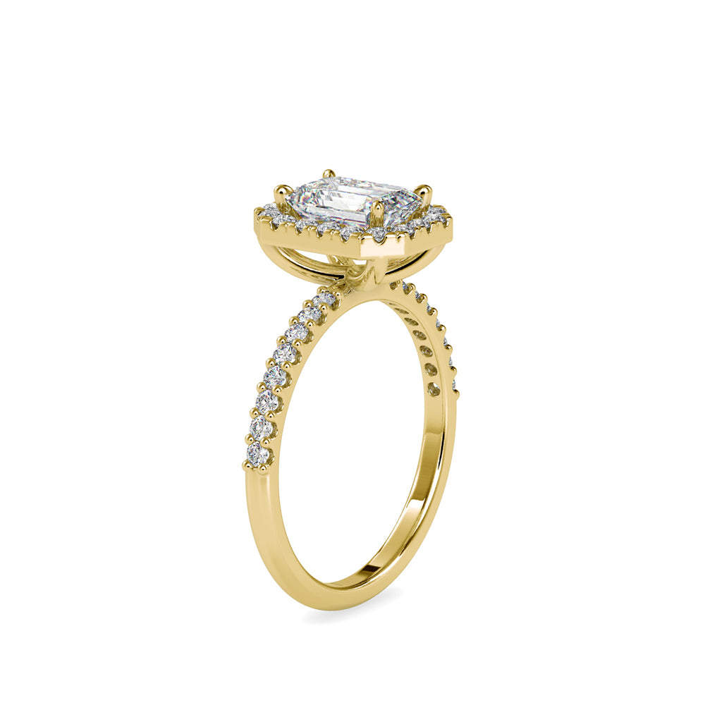 Classic Emerald Halo Ring