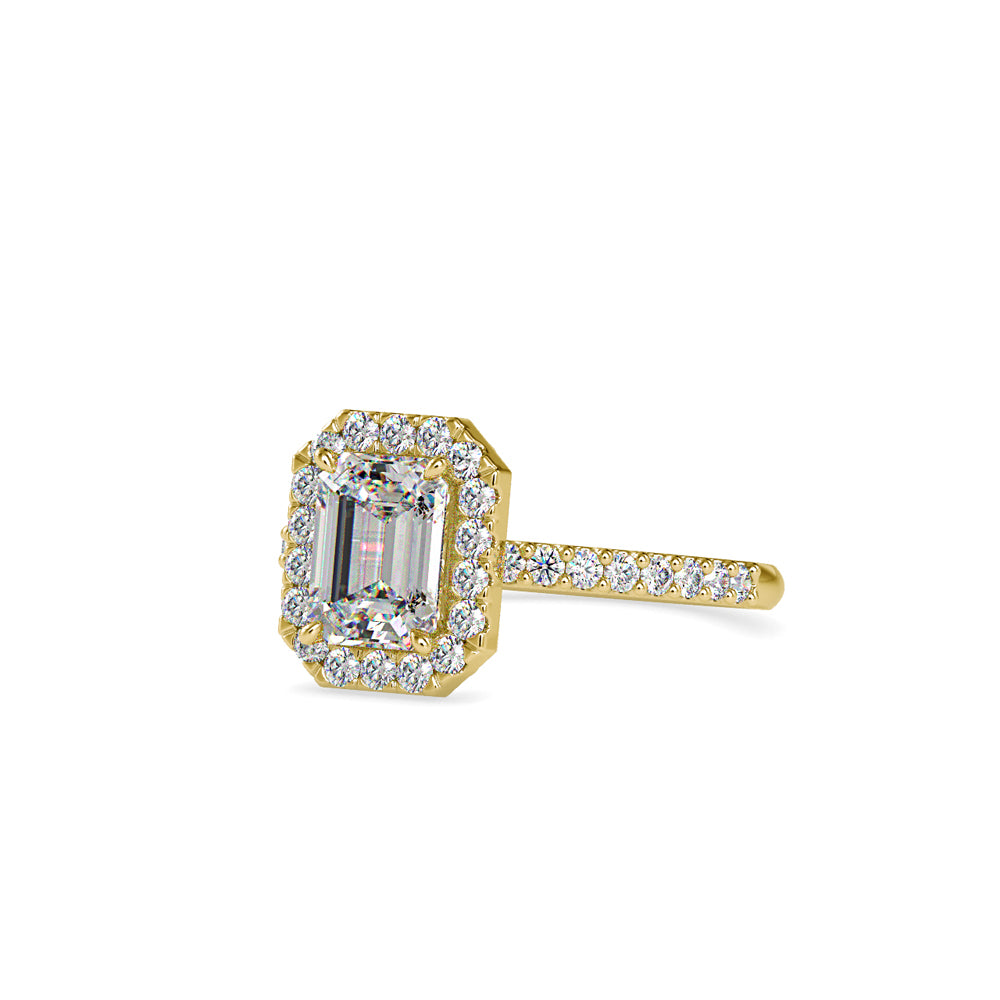 Classic Emerald Halo Ring