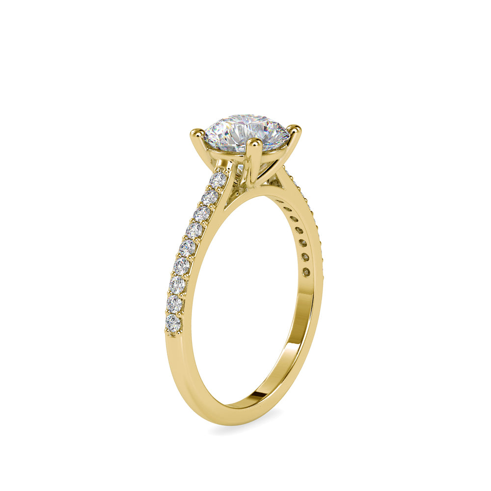 Sunburst Solitaire Ring