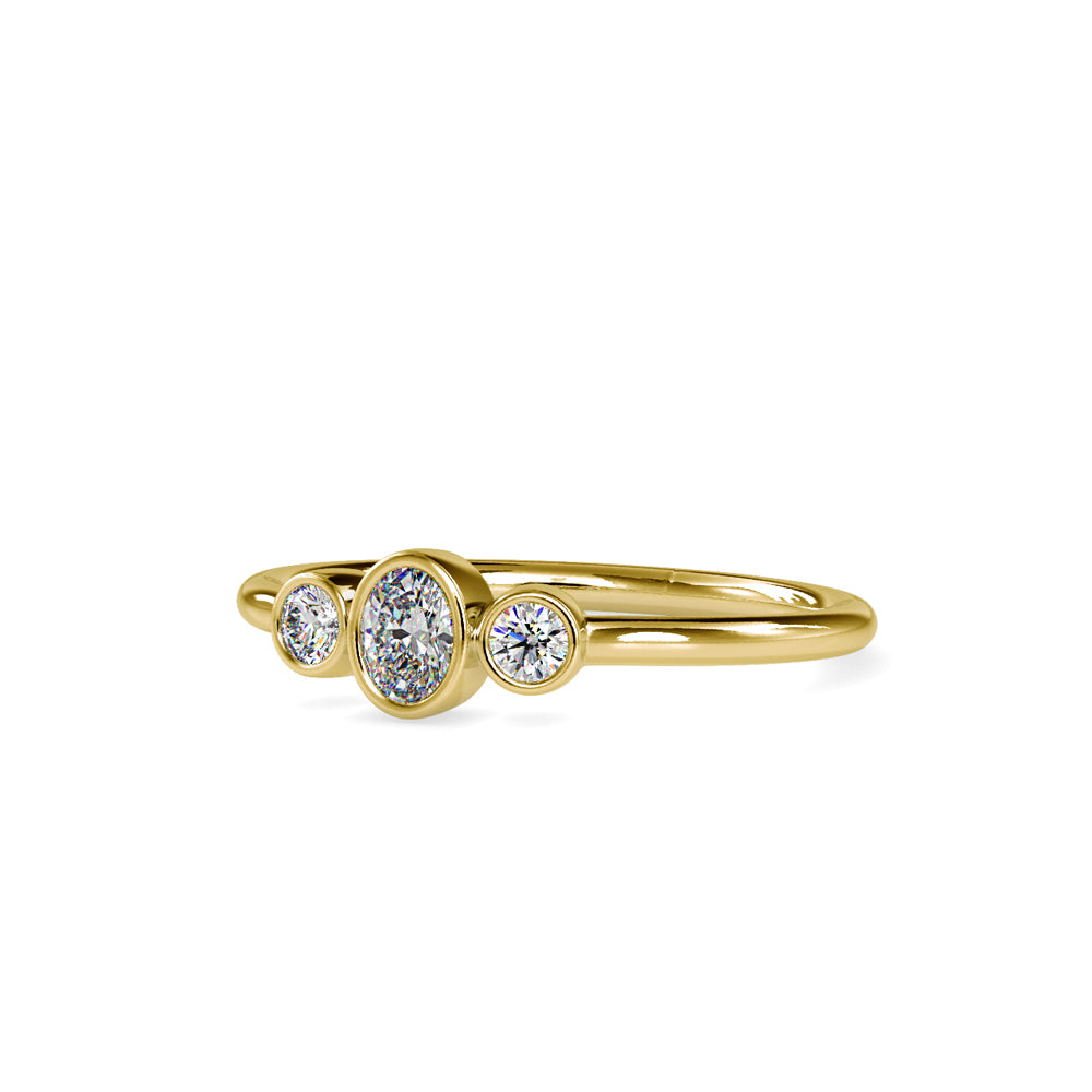 Trinity solitaire ring
