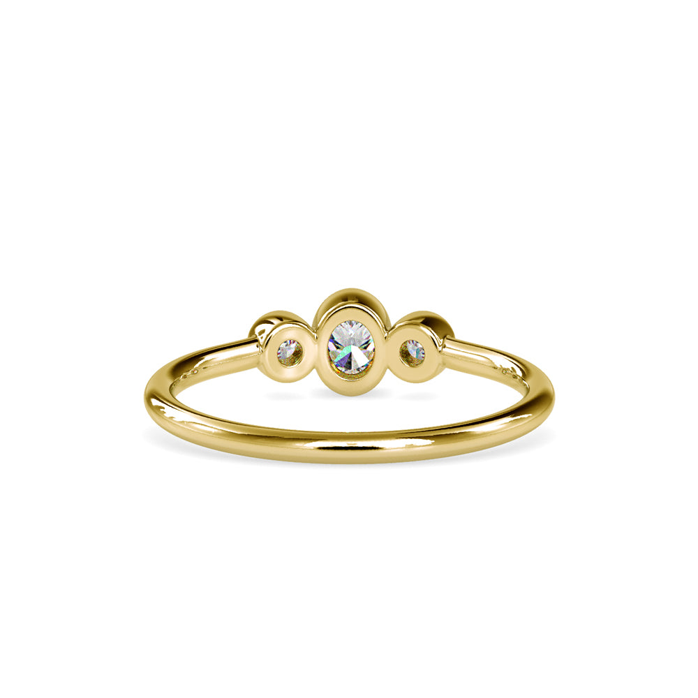 Trinity solitaire ring