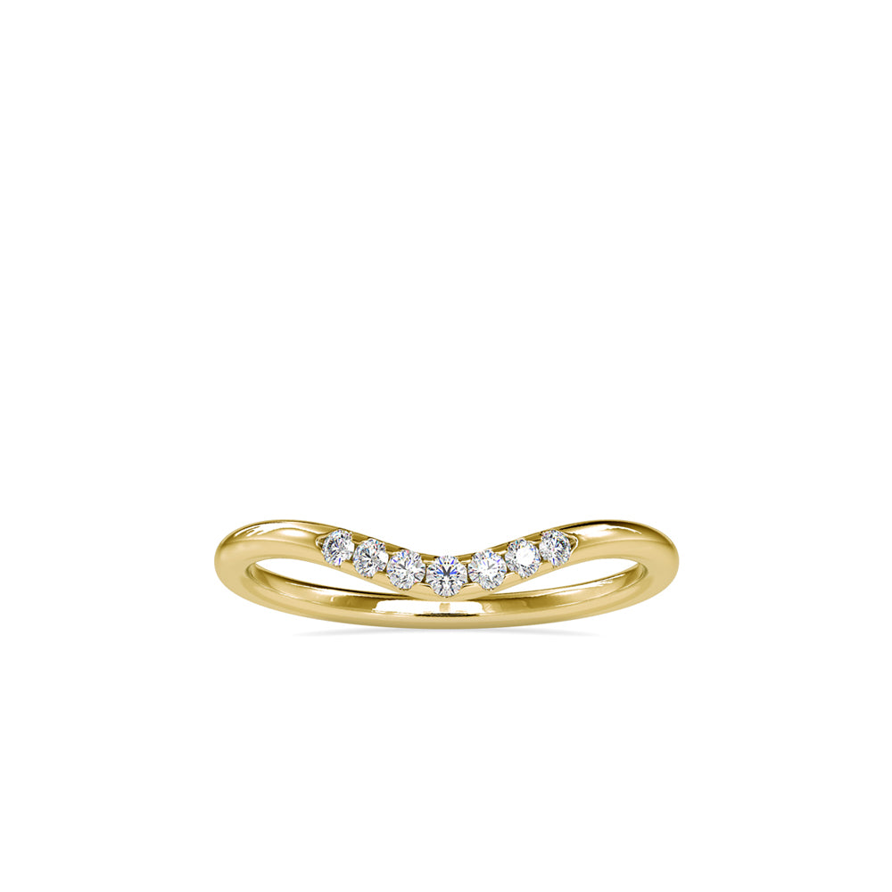 Sleek V Diamond Ring