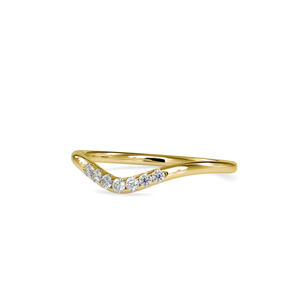 Sleek V Diamond Ring