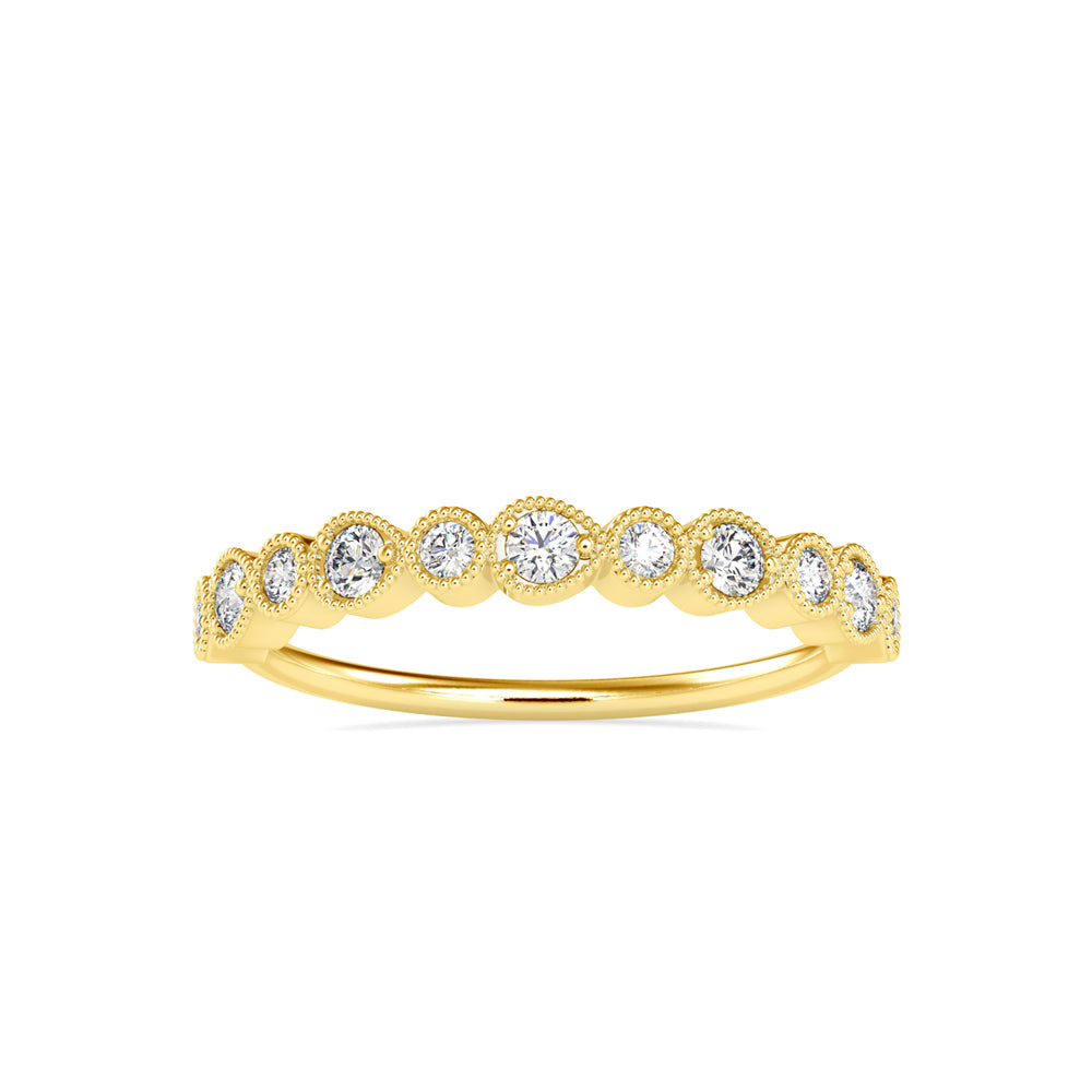Classic Half Diamond Ring