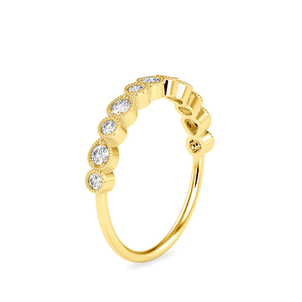 Classic Half Diamond Ring