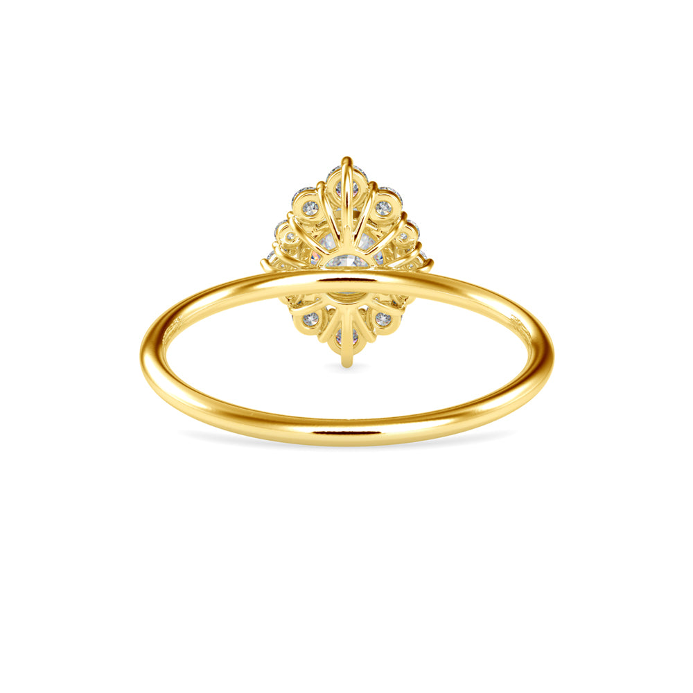 Swirl Solitaire Ring