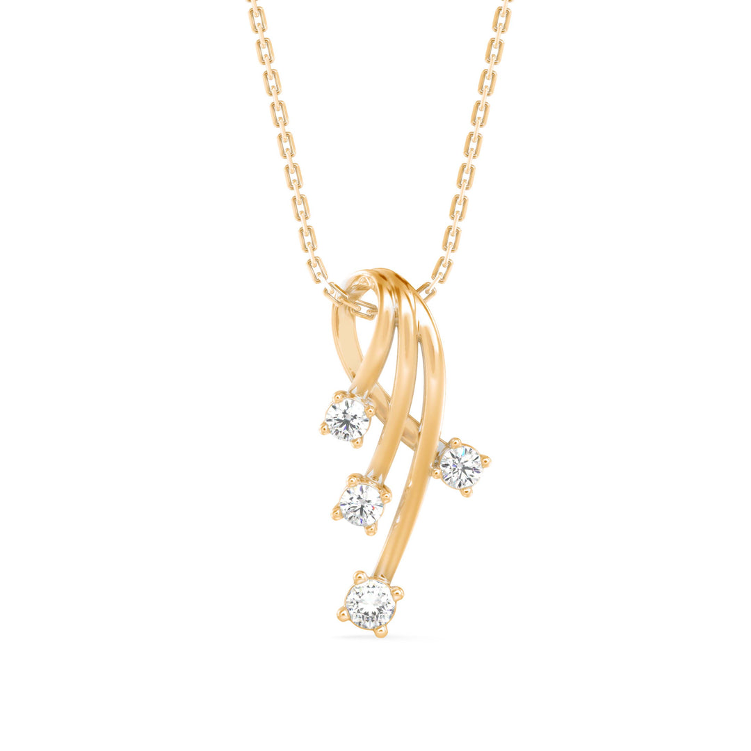 Vine Solitaire Pendant