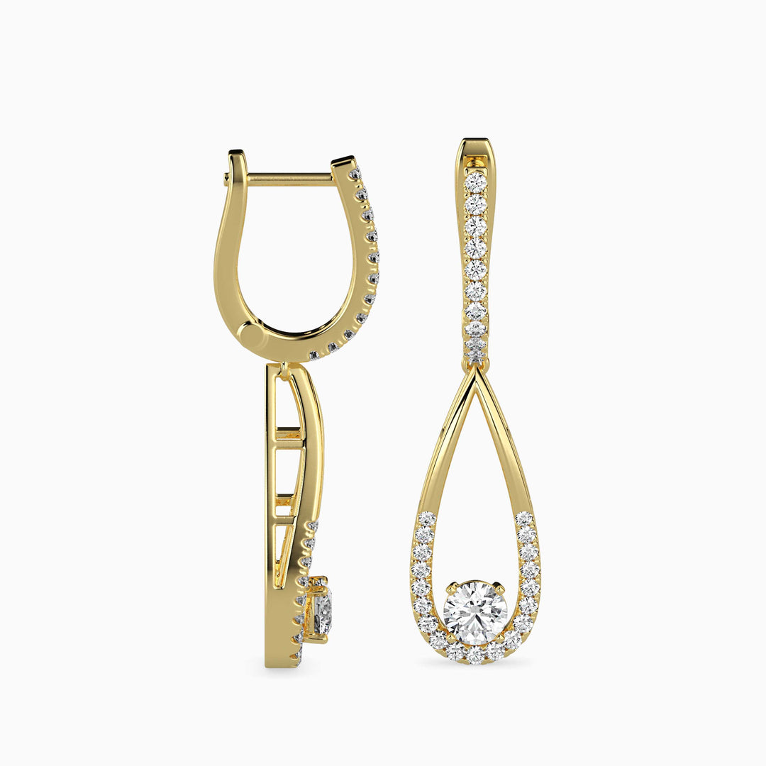 Gorgeous Poire Solitaire Dangler