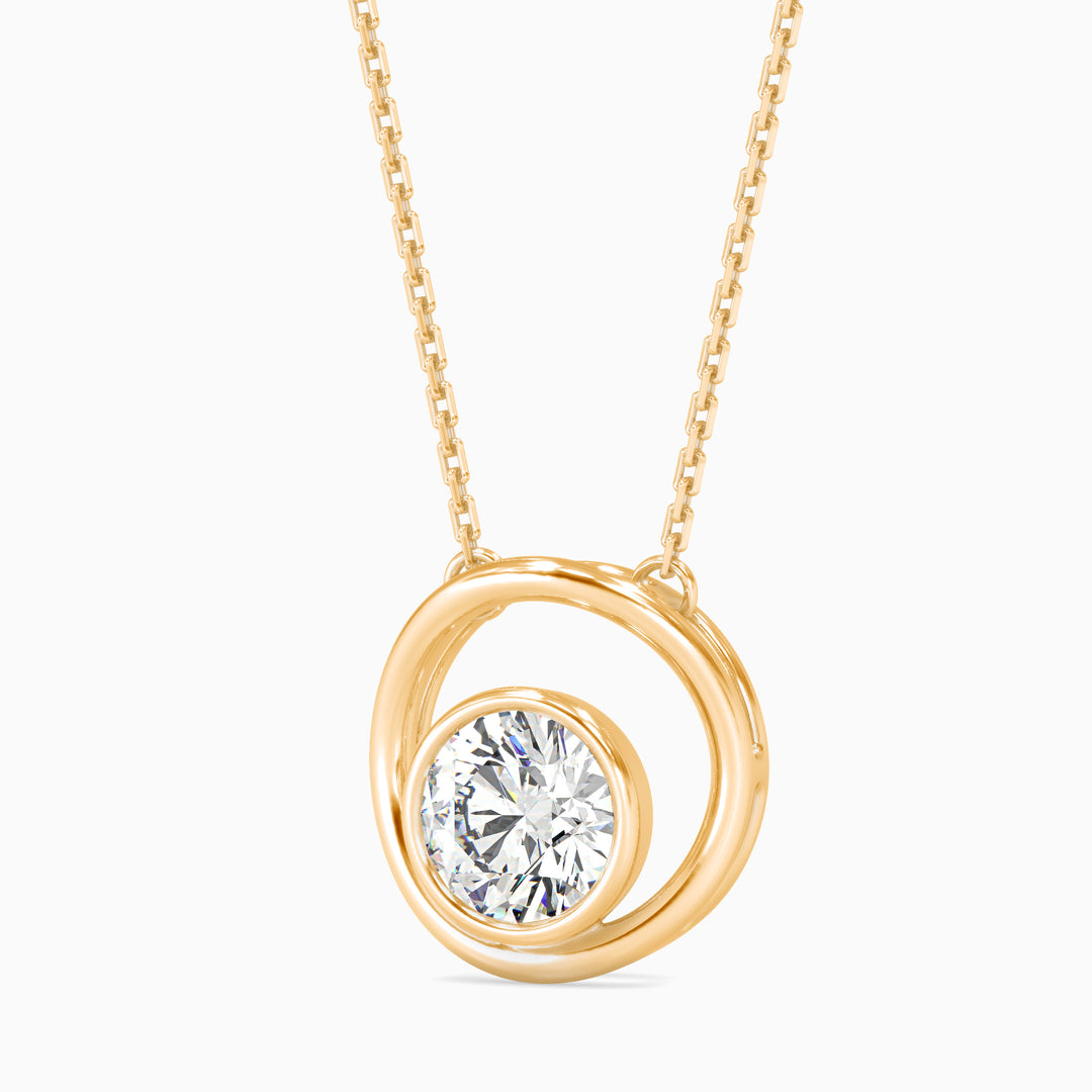 Full Bezel Solitaire Pendant