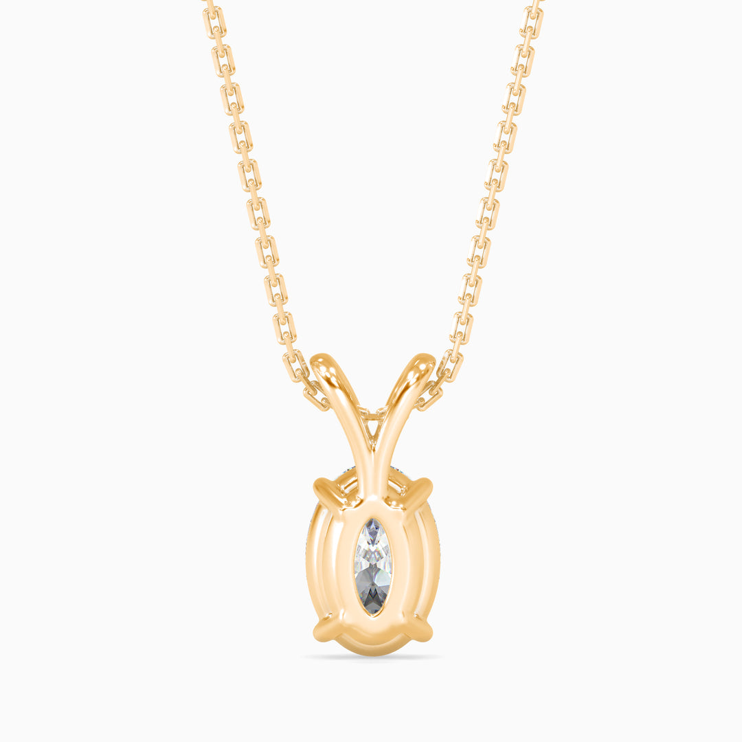 Oval Solitaire Pendant (1 ct)