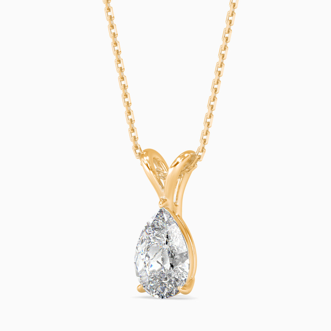 Loop Poire Solitaire Pendant (1 ct)
