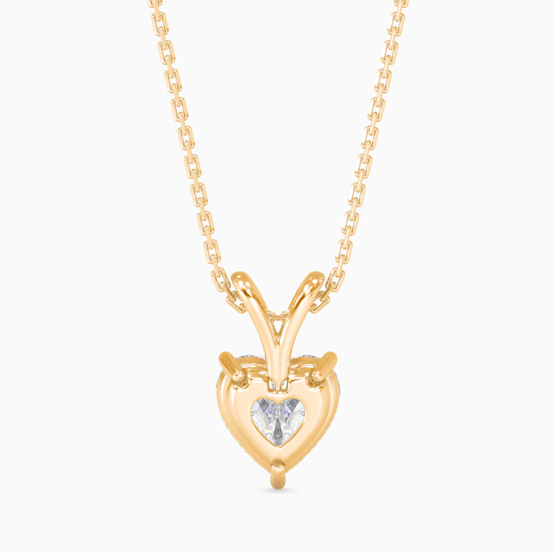 Prong Heart Solitaire Pendant (1.50ct)