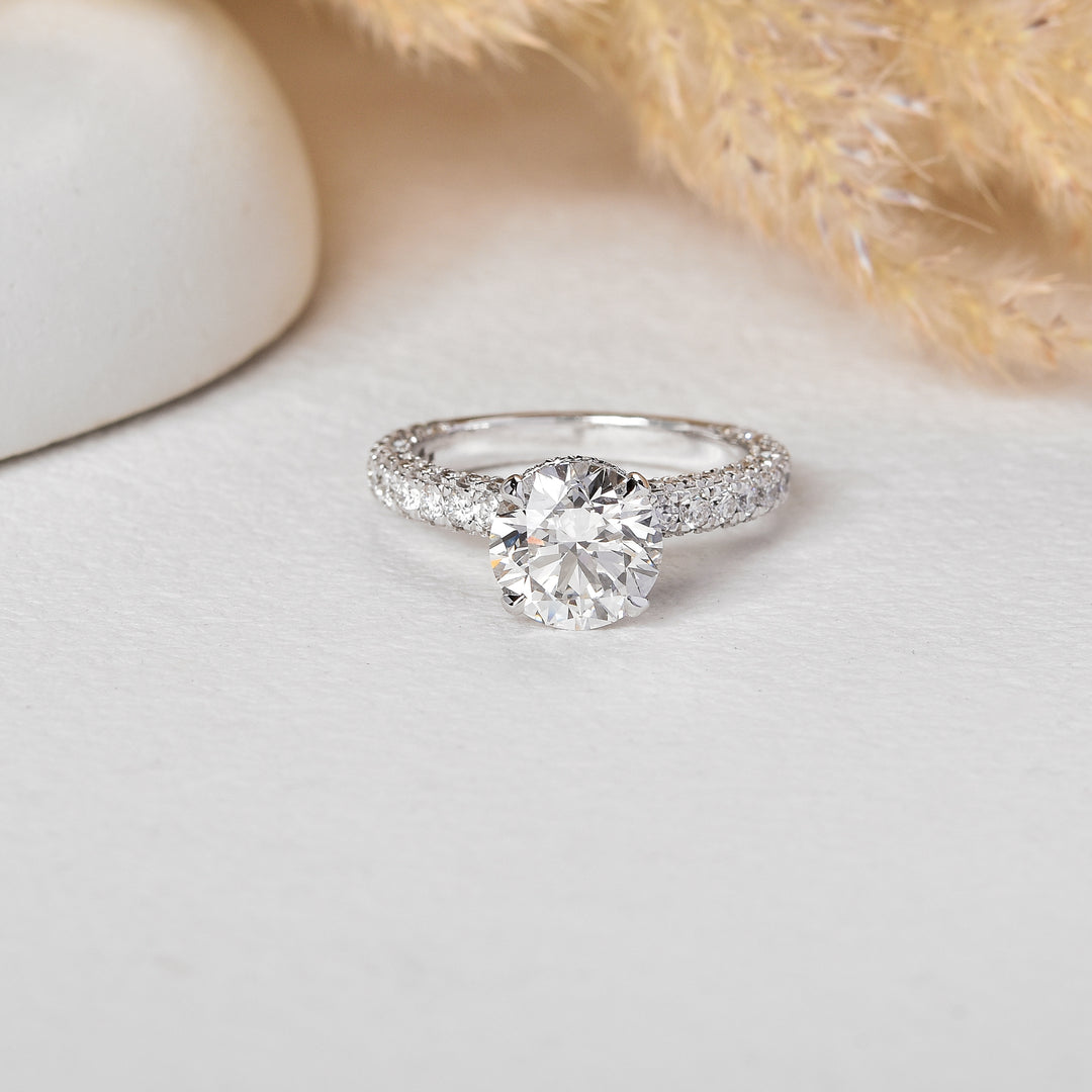 2.5 Carat Crown-Set Brilliant Solitaire Diamond Ring