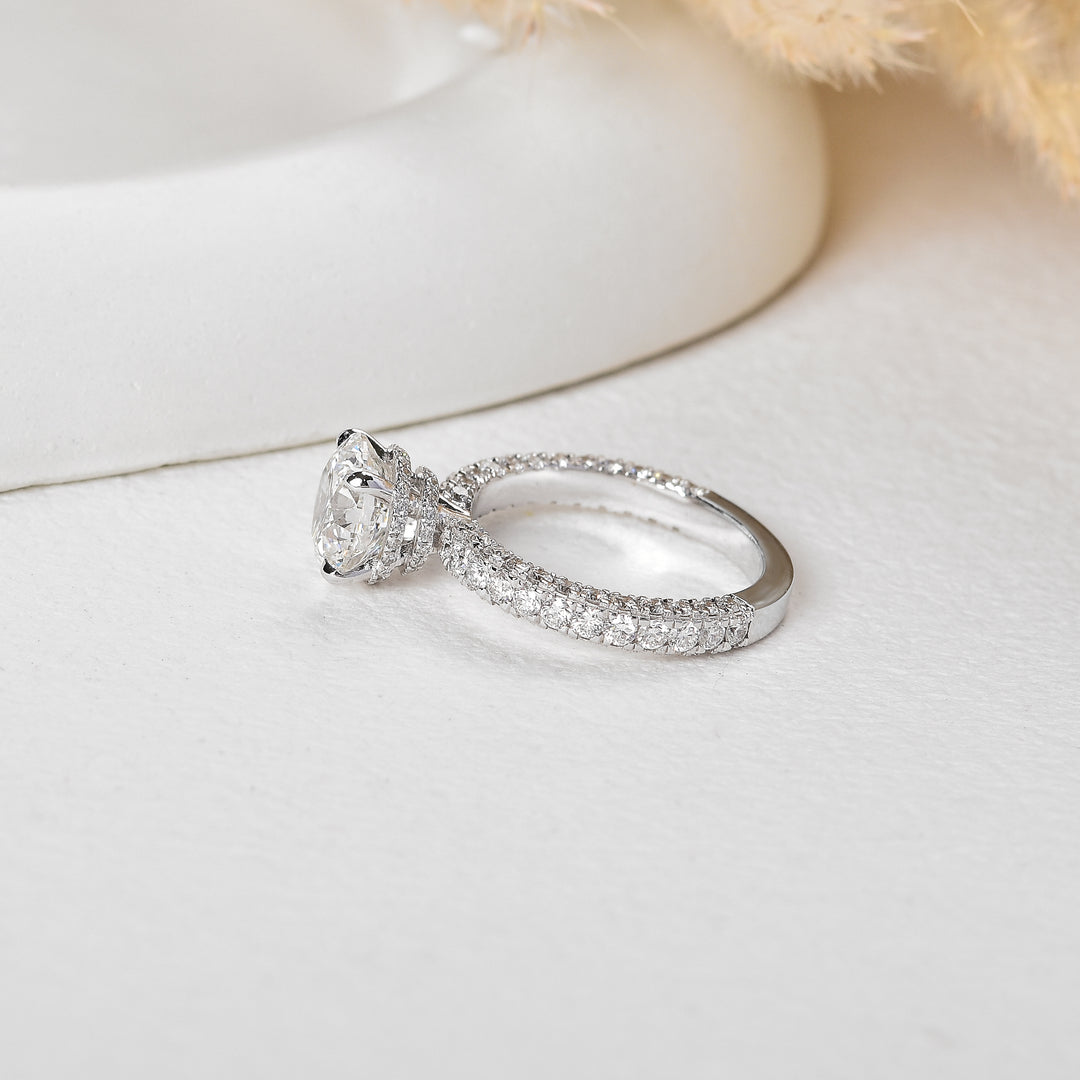 2.5 Carat Crown-Set Brilliant Solitaire Diamond Ring