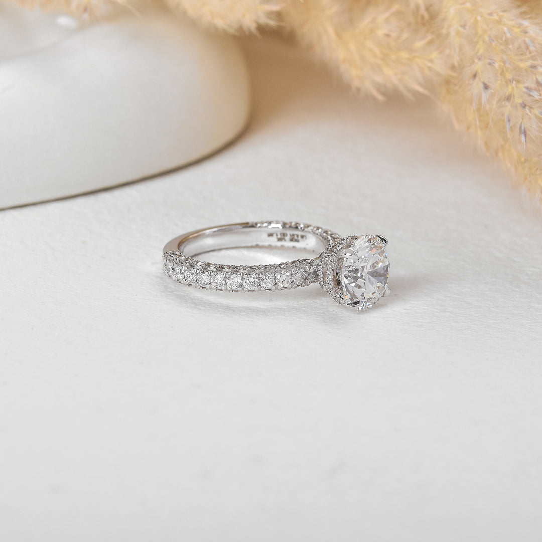 2.5 Carat Crown-Set Brilliant Solitaire Diamond Ring