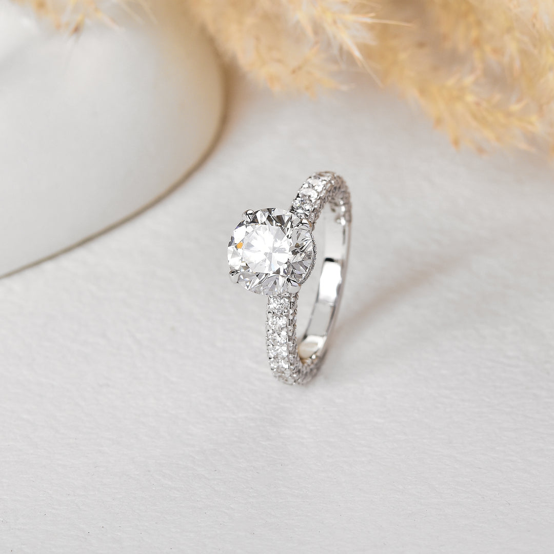2.5 Carat Crown-Set Brilliant Solitaire Diamond Ring