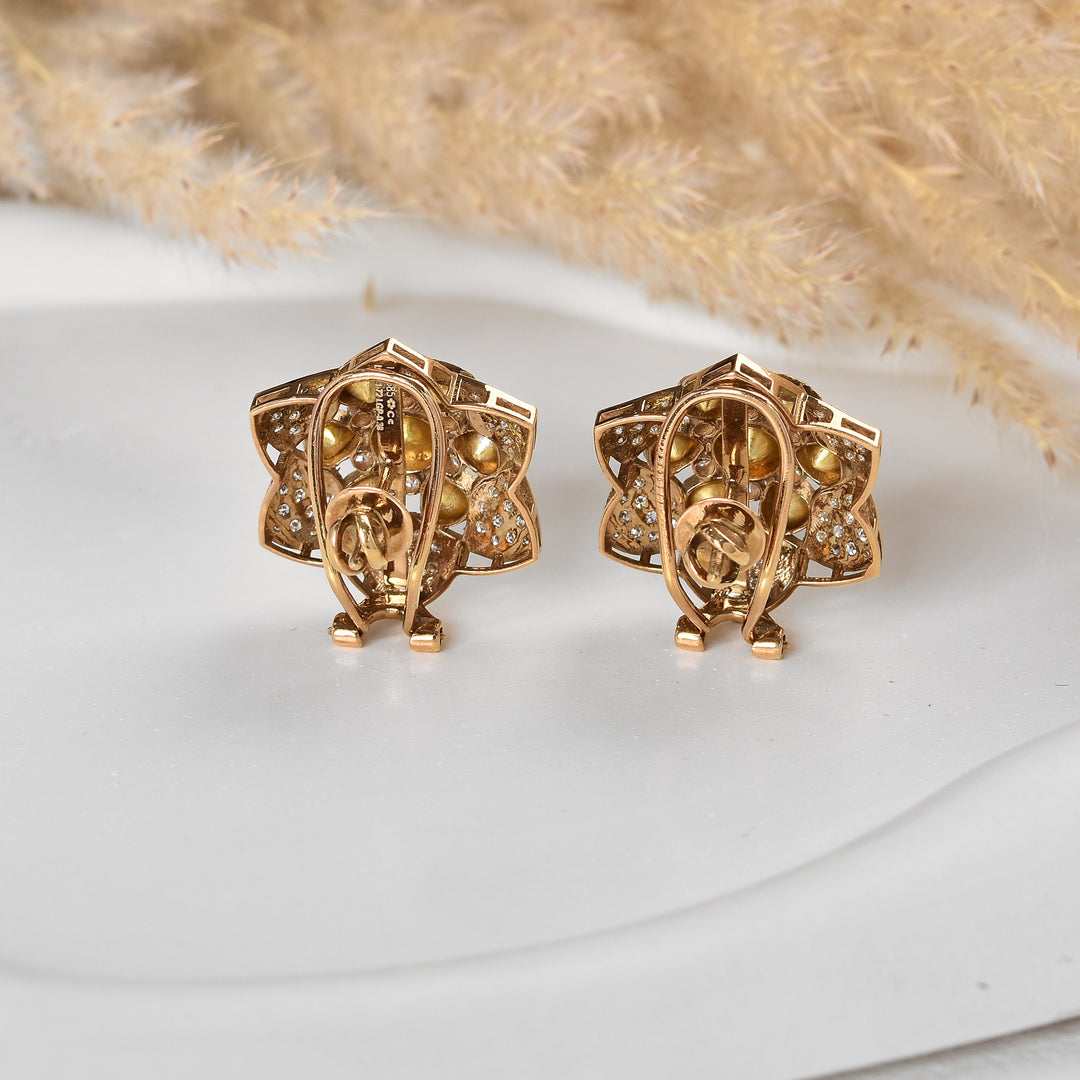 Starburst Polki & Diamond Studs