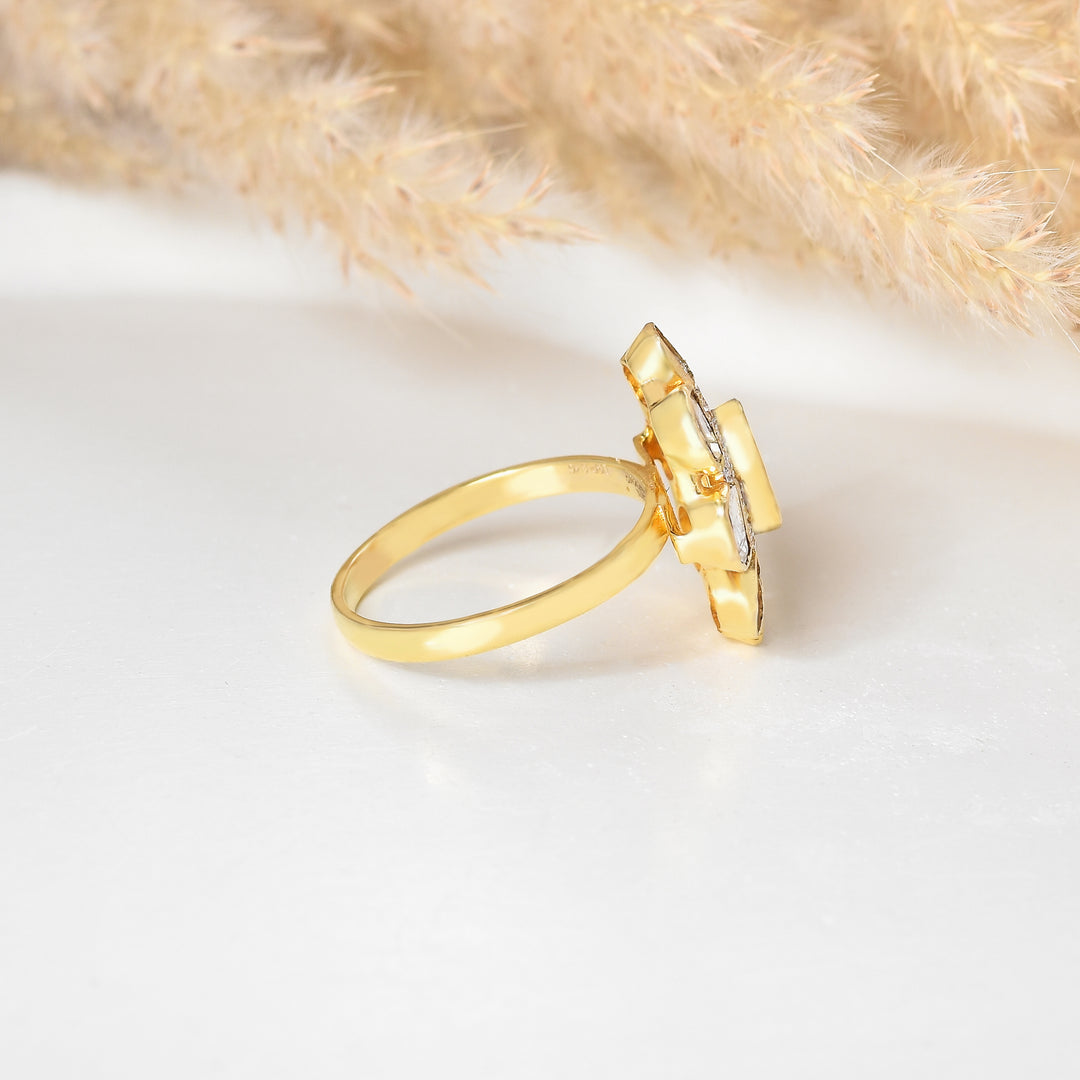 Polki Floral Dailywear Ring
