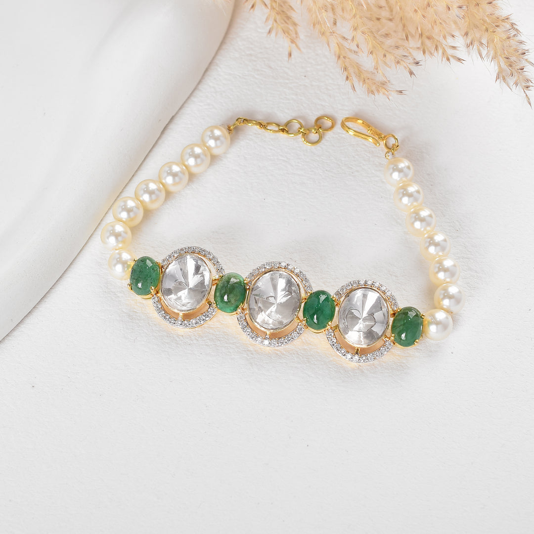 Lab Grown Polki Bracelet