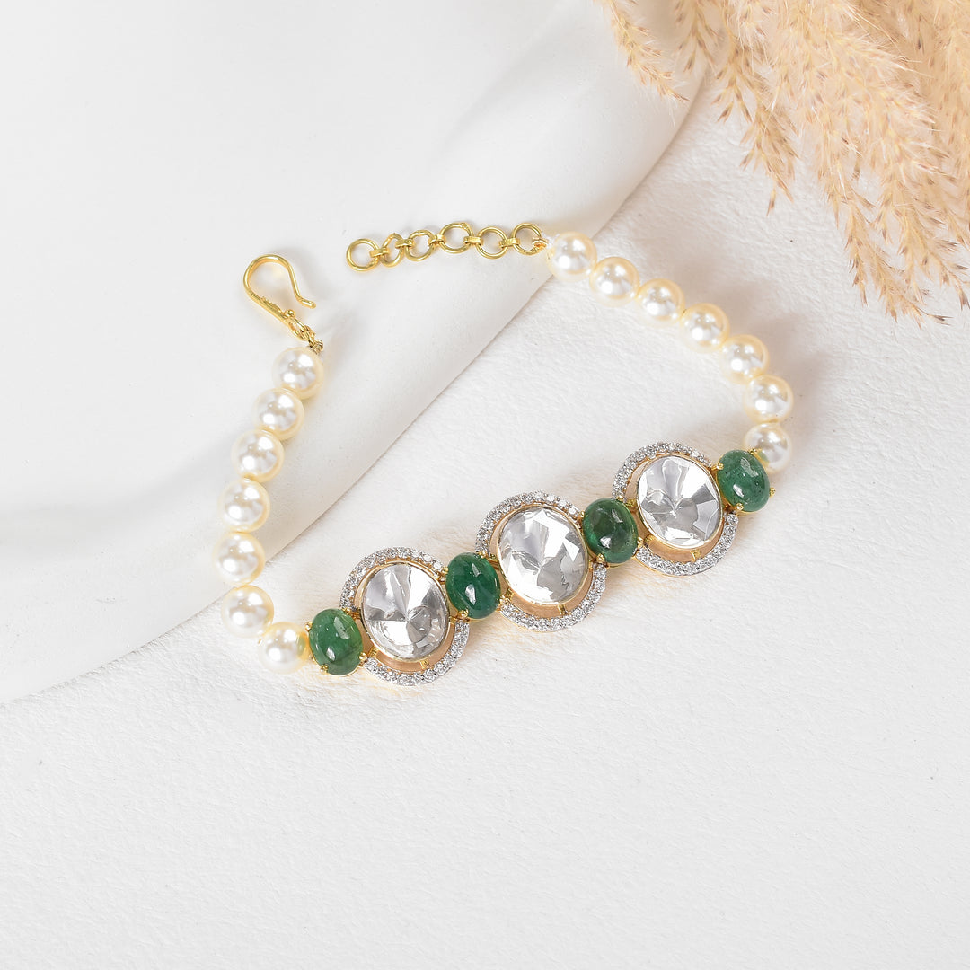 Lab Grown Polki Bracelet