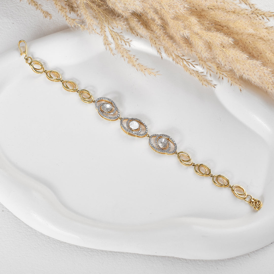Radiant Eye Lab Grown Polki Tennis Bracelet