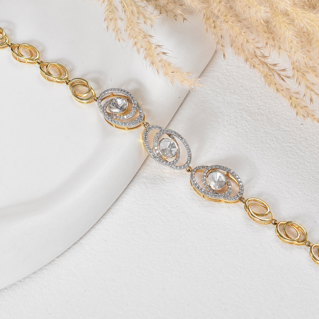 Radiant Eye Lab Grown Polki Tennis Bracelet