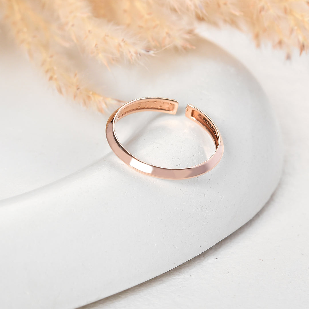 Geometric Open Lab Grown Diamond Ring