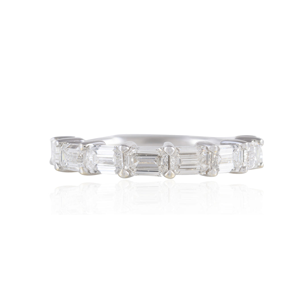 Emerald Row Solitaire Ring