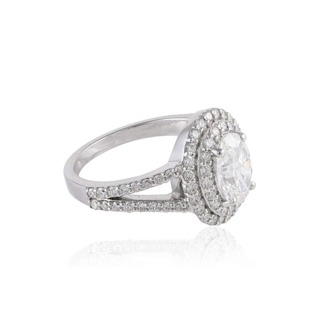 Double Halo Ring