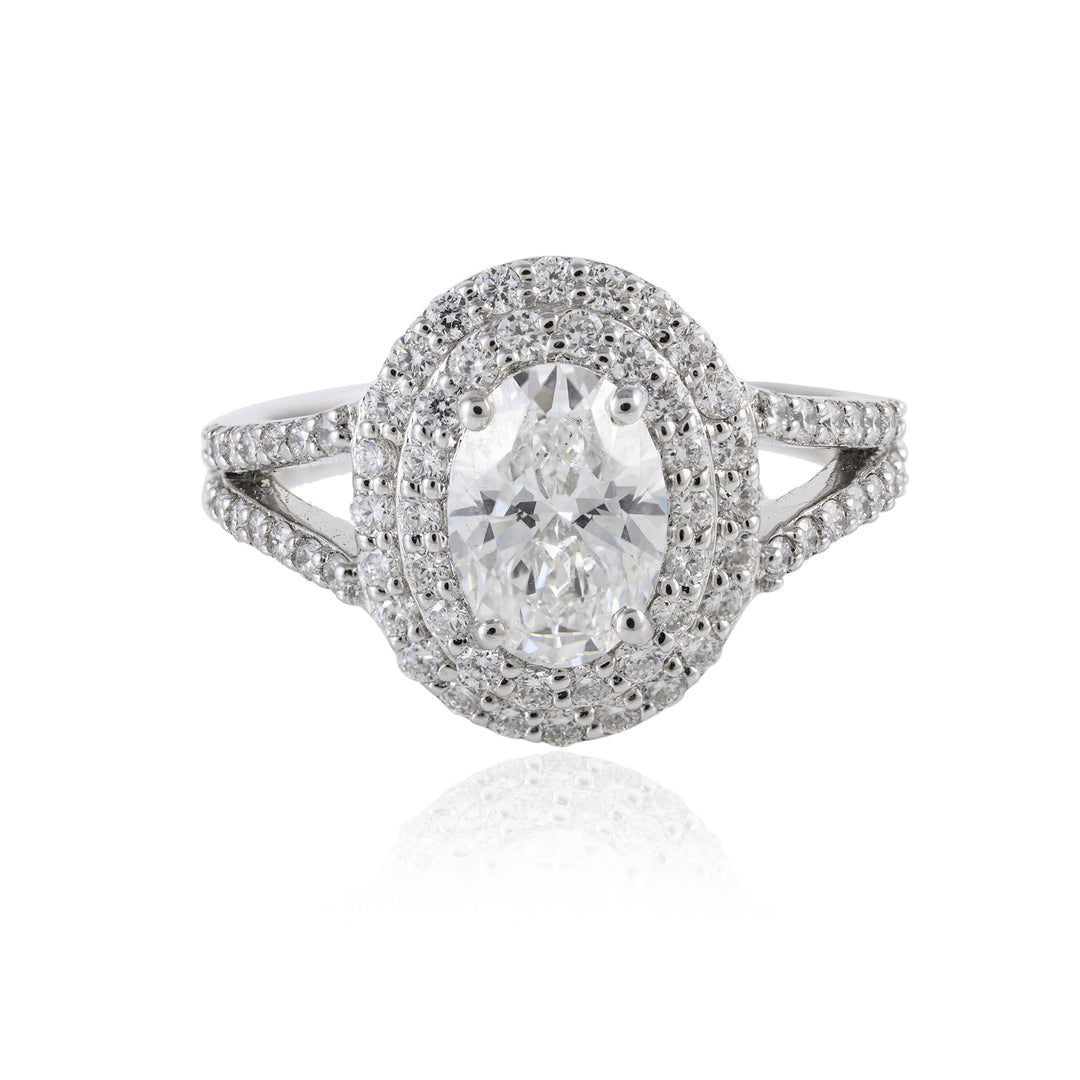 Double Halo Ring