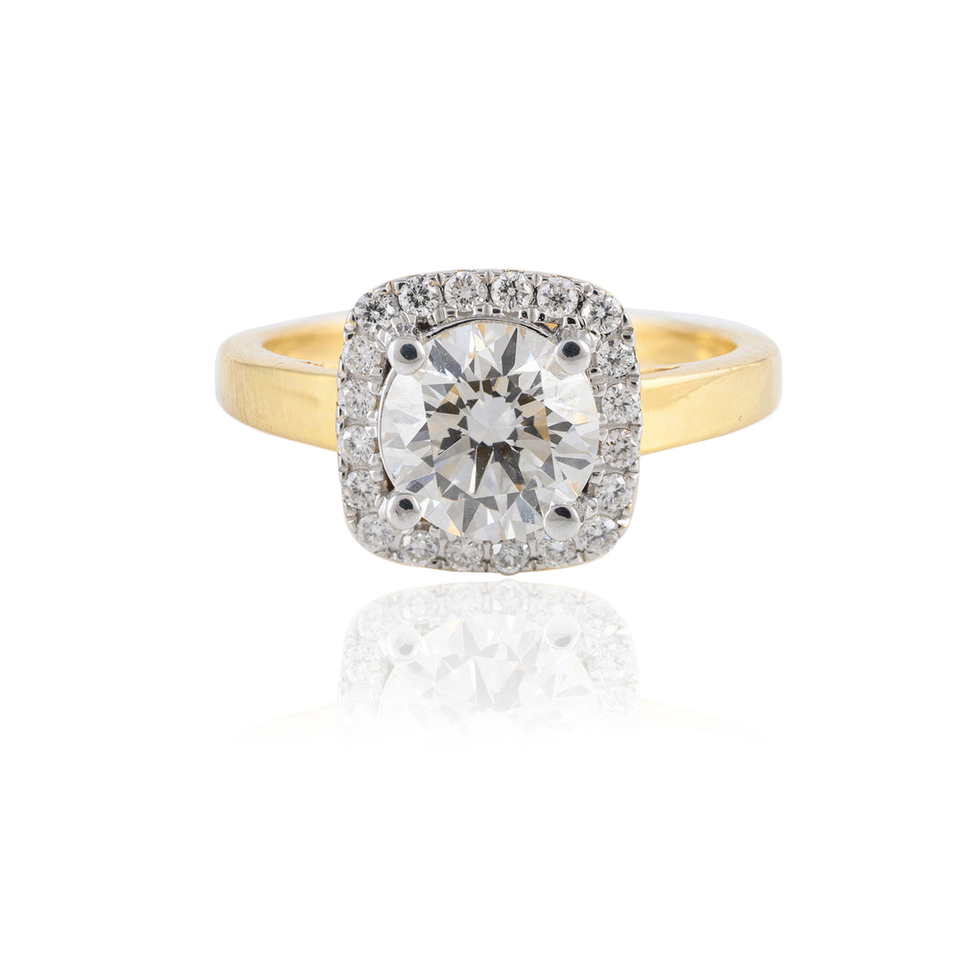 Essential Halo Solitaire Ring