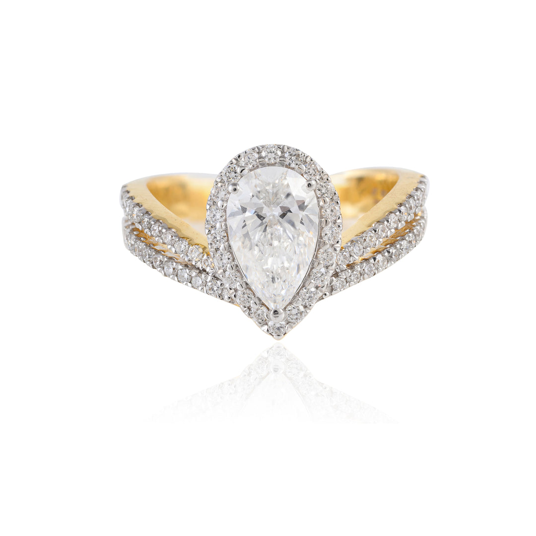 Beveled Solitaire Ring