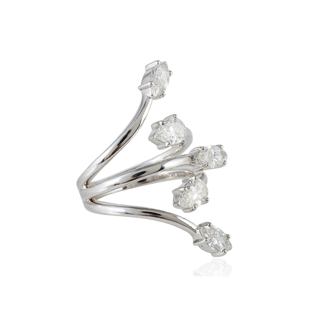 In Air Solitaire Ring