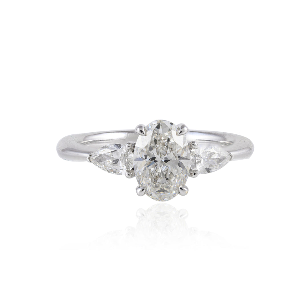Ova-Duo Poire Ring