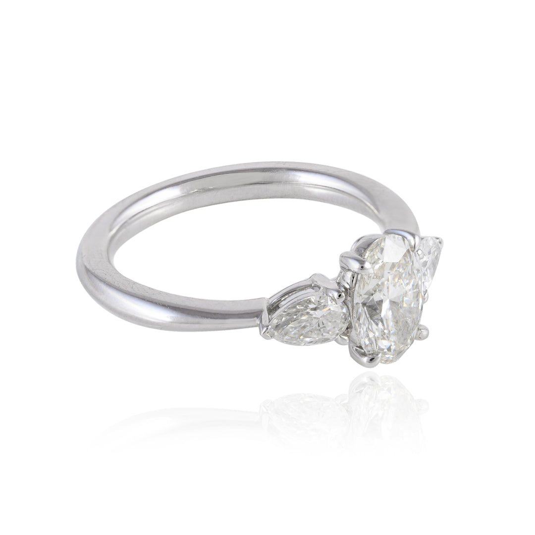 Ova-Duo Poire Ring