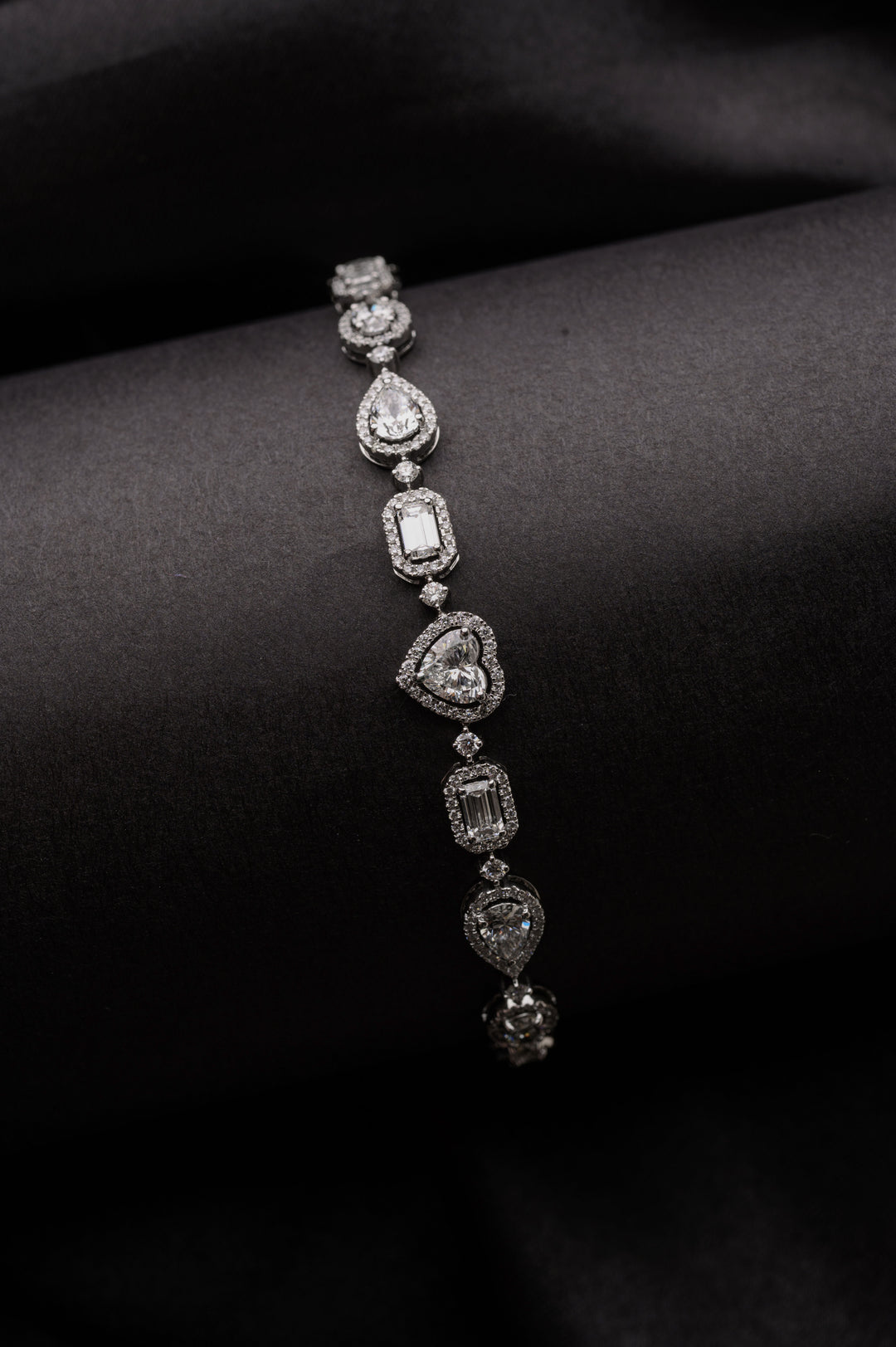Halo Solitaire Bracelet