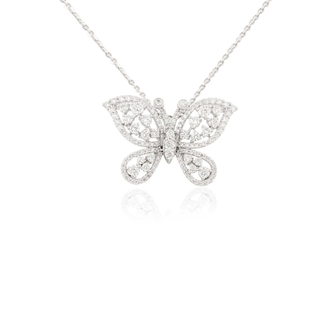 Nature's Beauty Butterfly Lab grown diamond Pendant