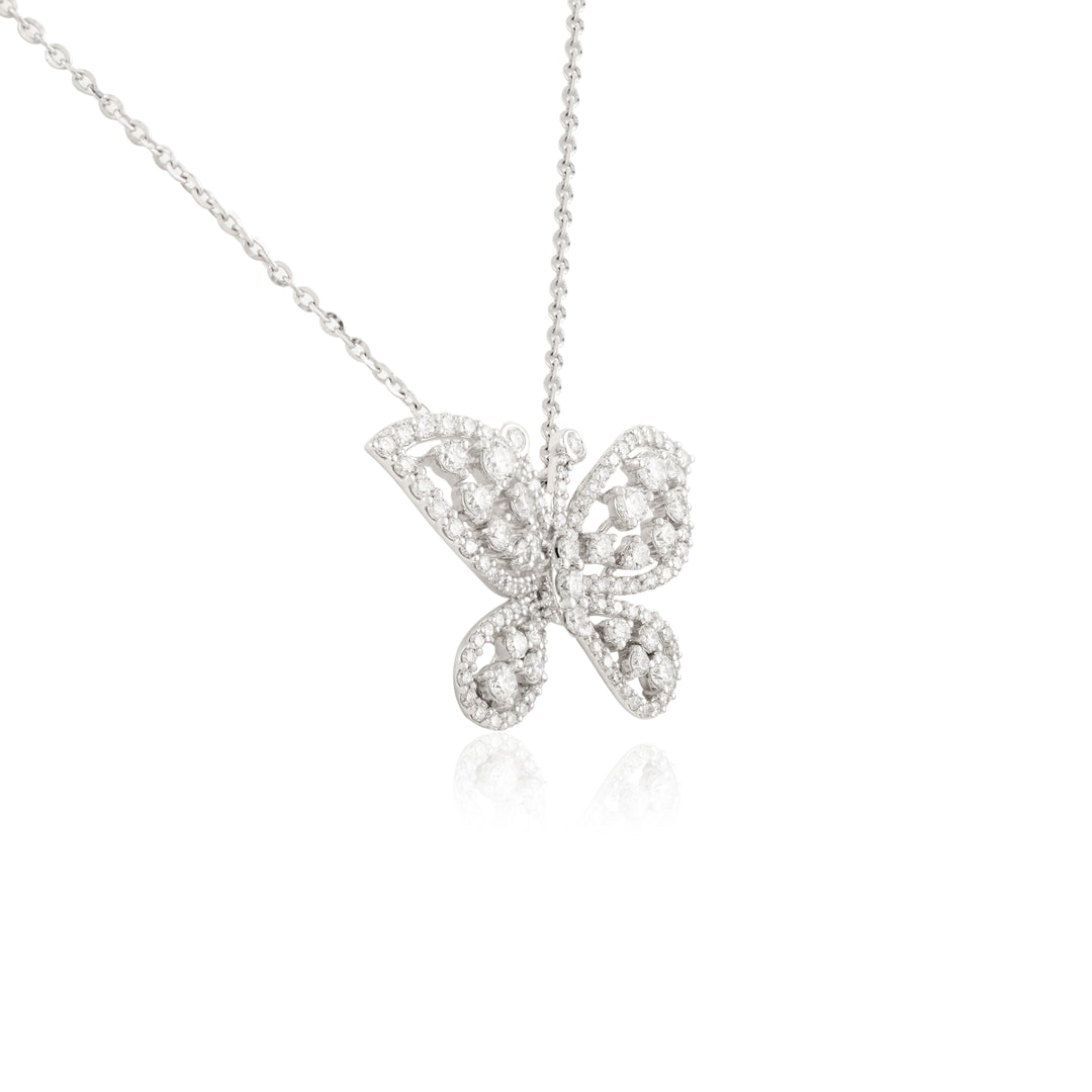 Nature's Beauty Butterfly Lab grown diamond Pendant