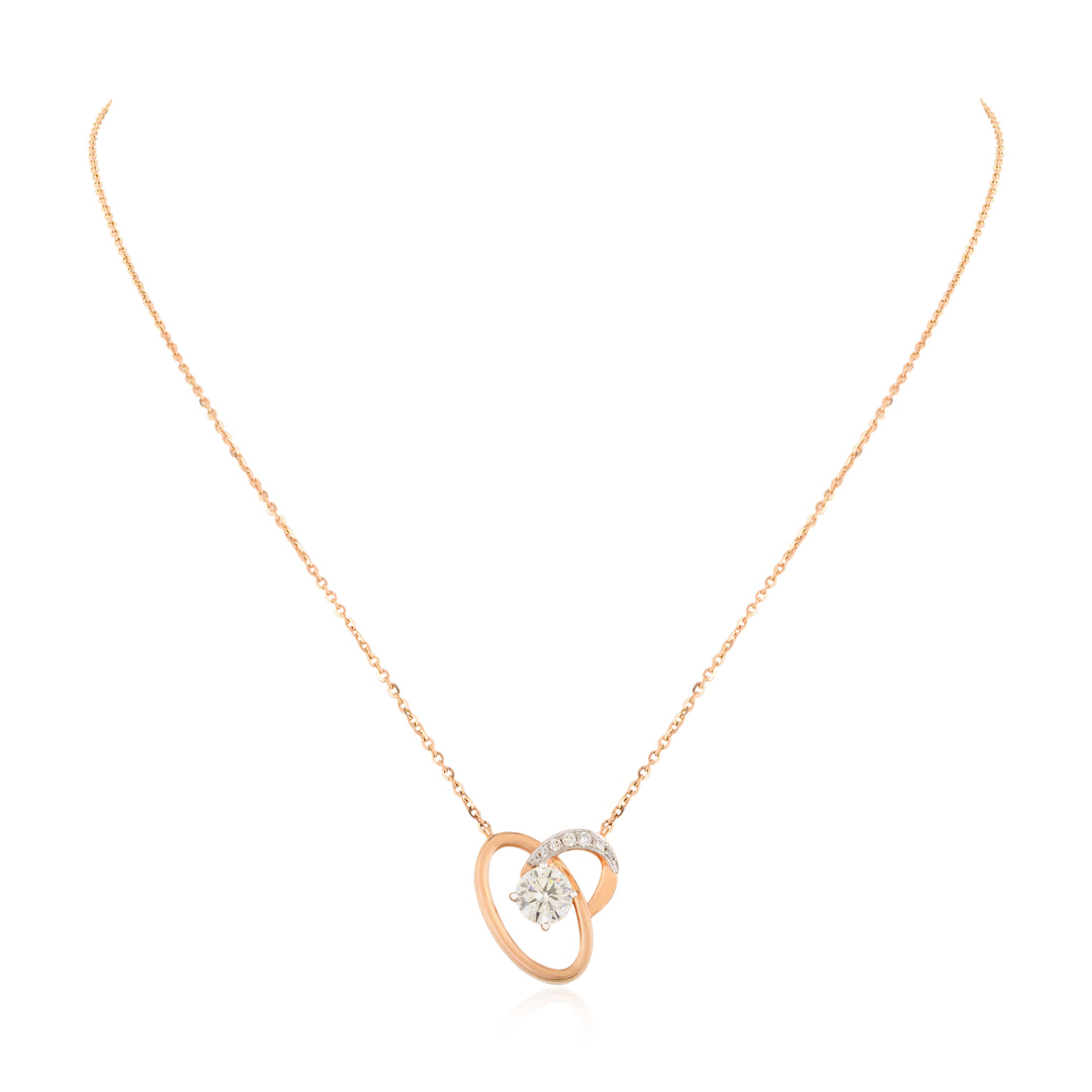 Interlock Solitaire Pendant