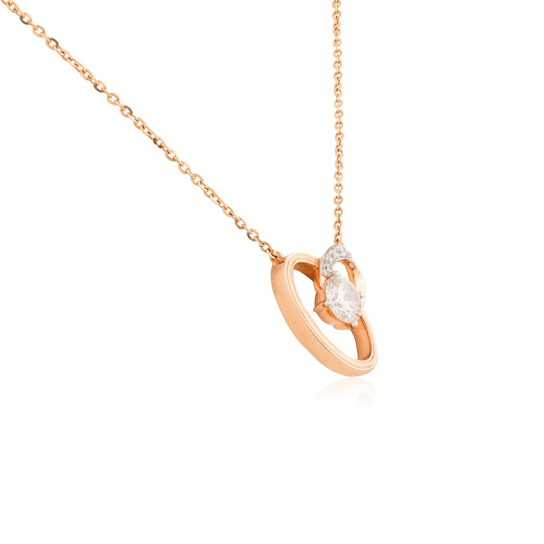 Interlock Solitaire Pendant