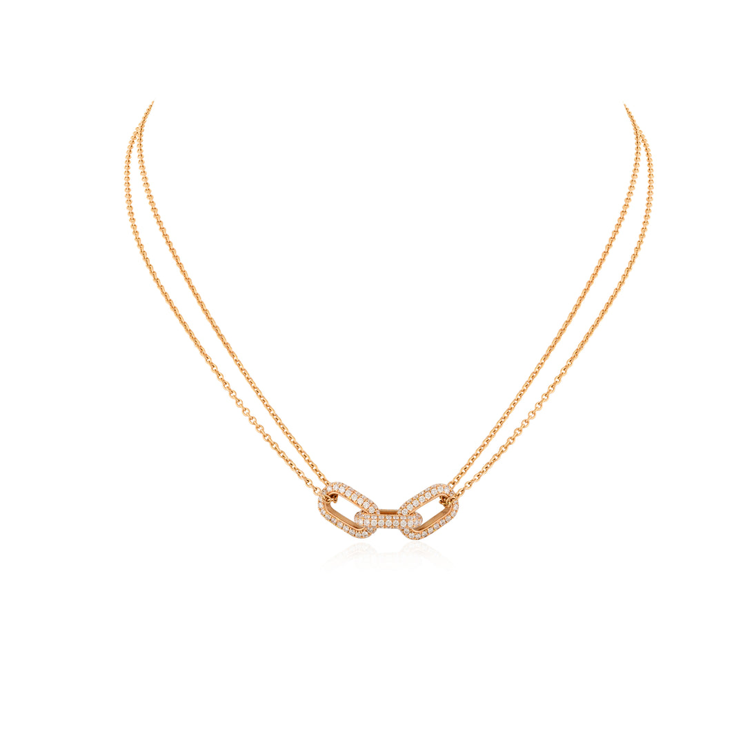 Interlock Link Love Necklace