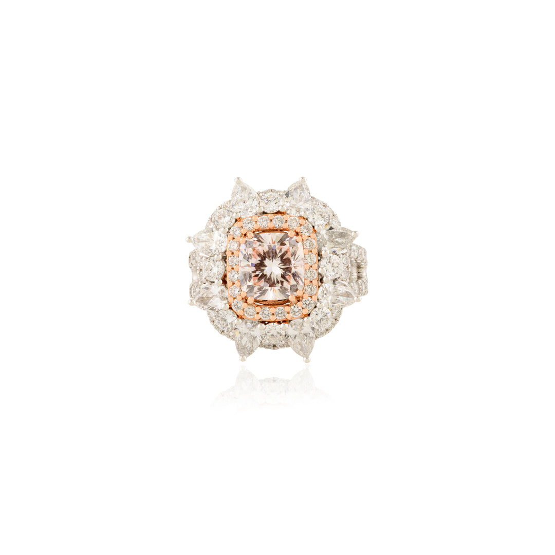 Pink Lab Grown Diamond Cocktail Ring