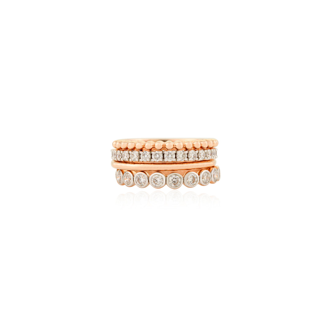 Rose Gold Lab Grown Diamond Stackable Ring
