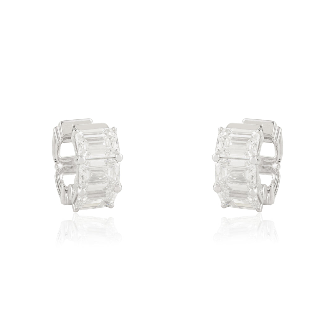 Emerald Solitaire Earrings