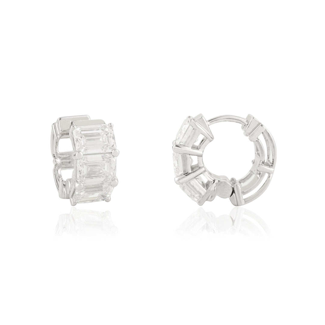 Emerald Solitaire Earrings