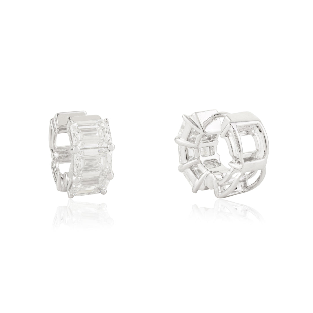 Emerald Solitaire Earrings