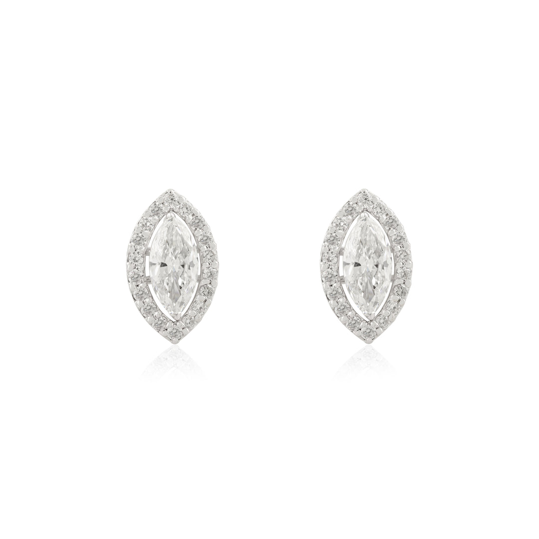 Conscious Choice Marquise Diamond Studs