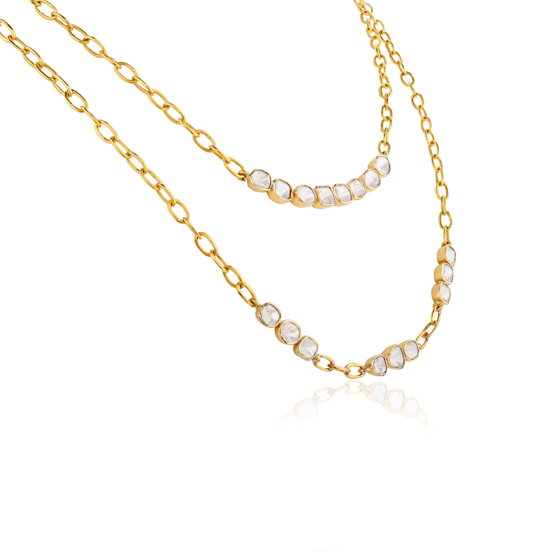 Touch of Elegance Layered Polki Chain