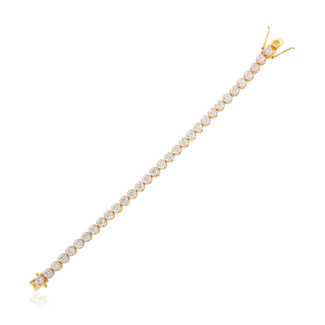 Royal Single Line Diamond Bracelet