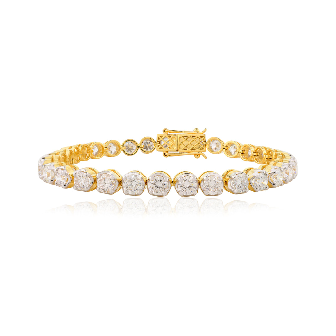 Royal Single Line Diamond Bracelet